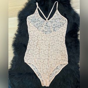 Nude Lace Victoria’s Secret Body Suit